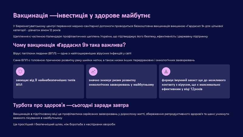 Вакцинація - інвестиція у здорове майбутнє